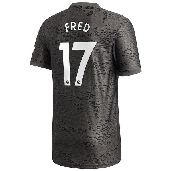 Camiseta Manchester United NO.17 Fred Segunda equipo 2020-2021 Negro